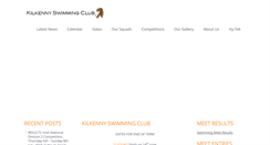 Desktop Screenshot of kilkennyswimmingclub.ie